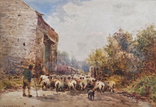 William modi acquerello 1910 - acquerello,