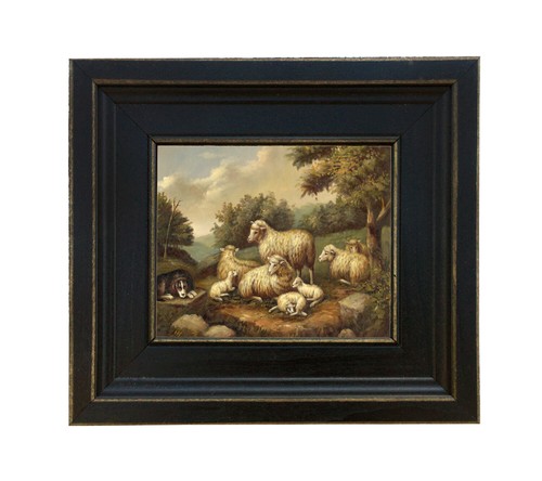 Quadro pecora paesaggio - pecora, in