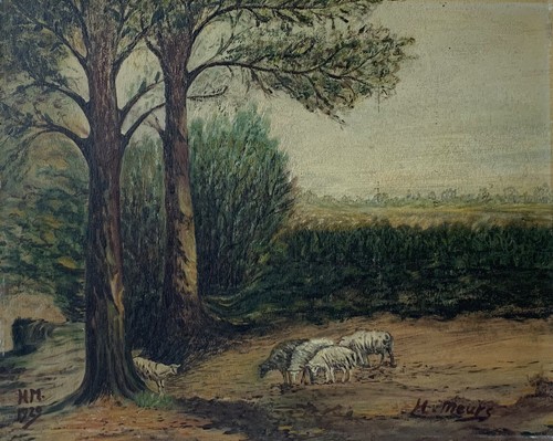 Quadro olio meurs 1929 - olio, h.