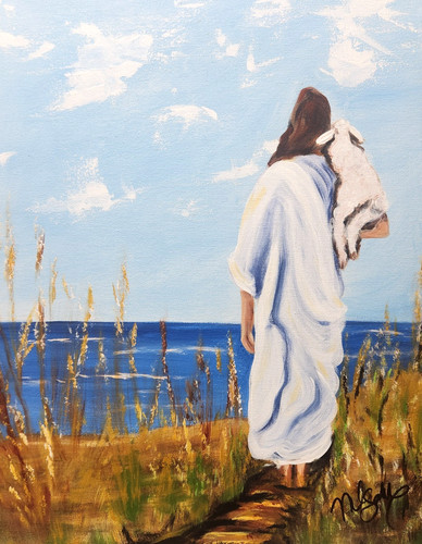 Gesù con agnello 16x20