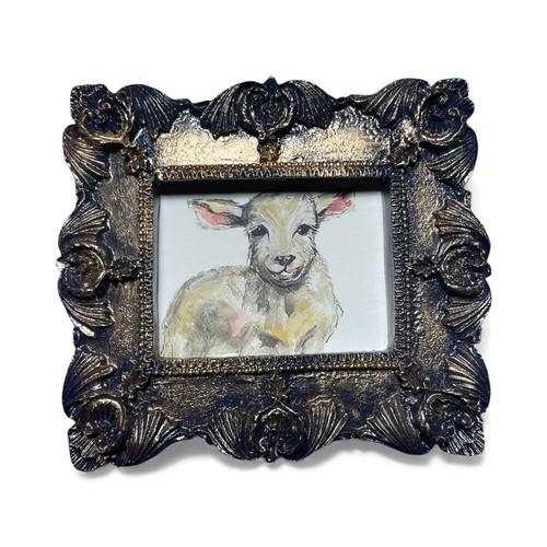 Agnello acquerello stampa
